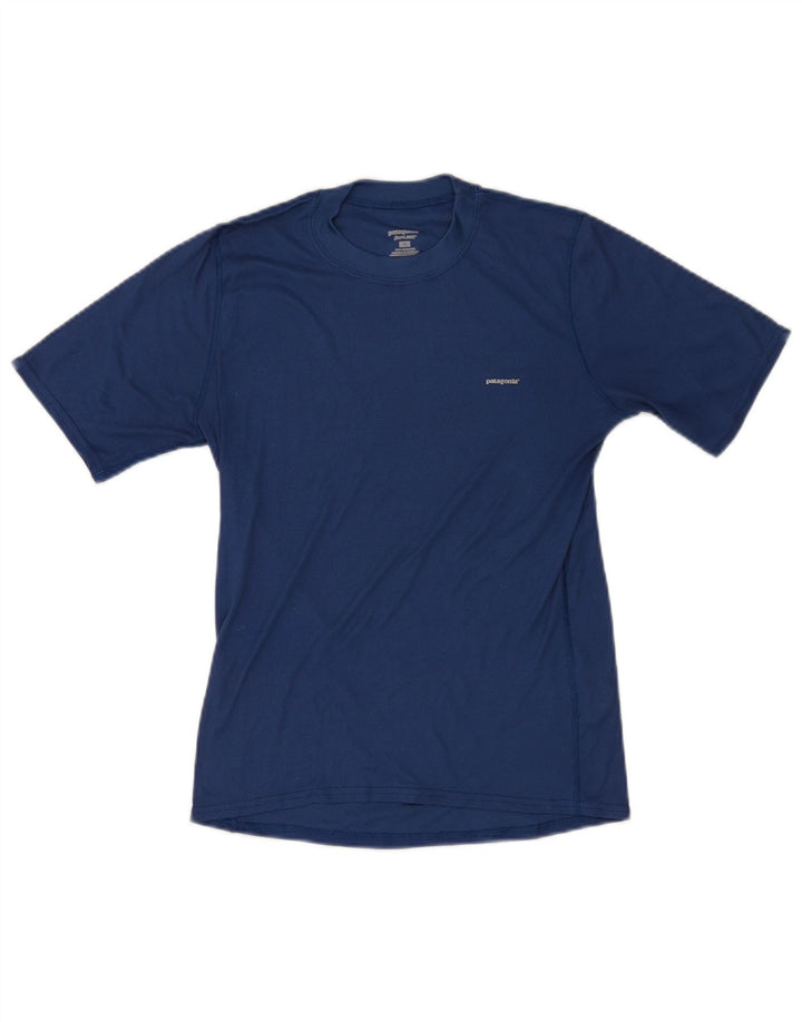 Patagonia T-Shirt Homme Haut Petit Bleu Polyester