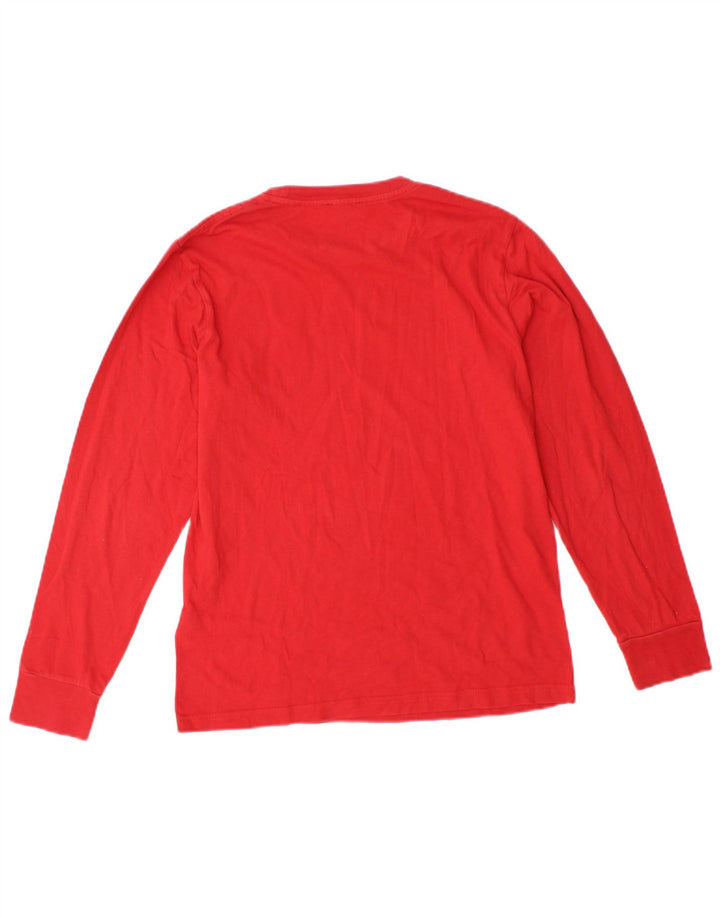 DIESEL Haut Graphique Garçon Manches Longues 11-12 ans Rouge Coton