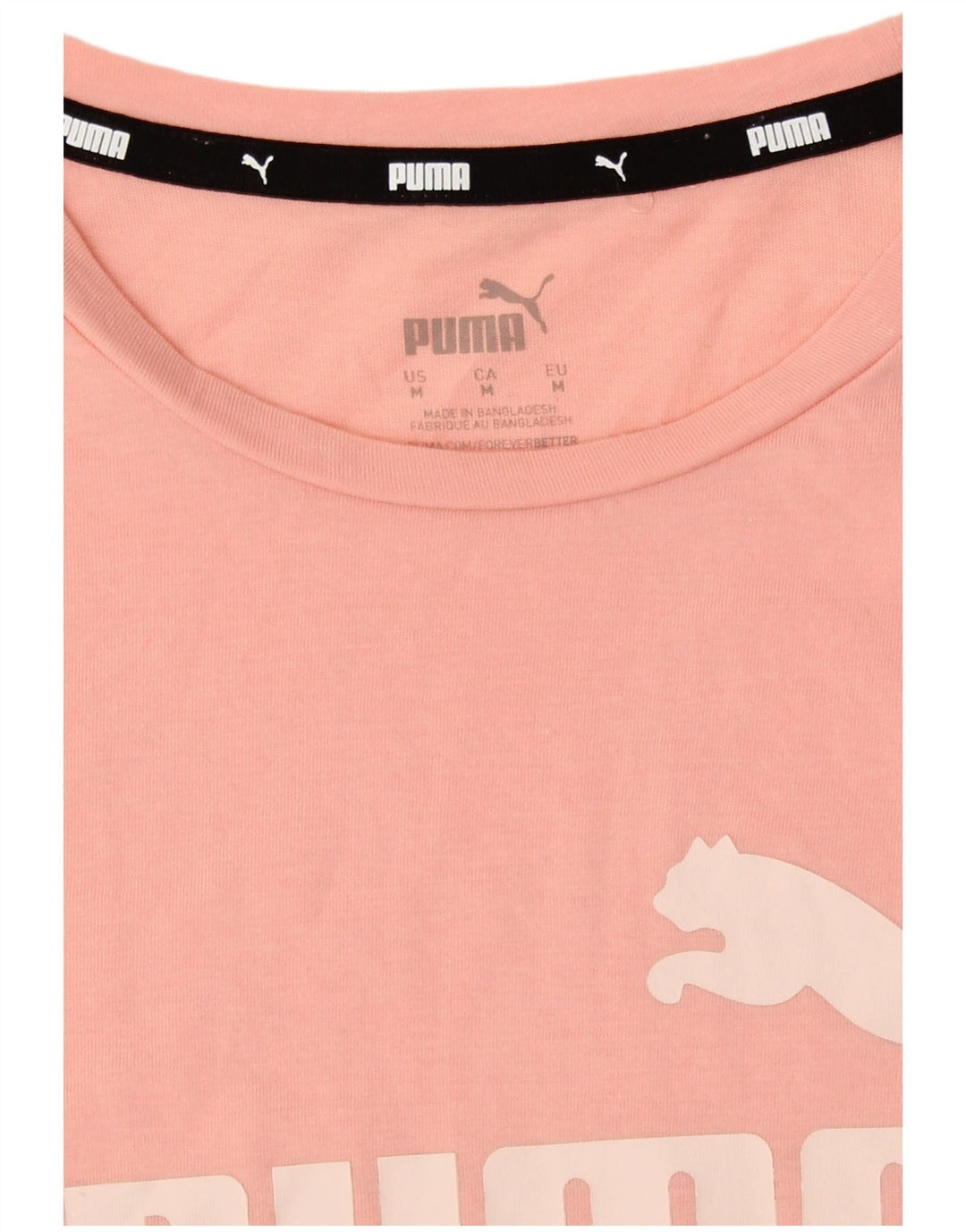 Puma T-shirt graphique pour femme UK 14 Rose moyen
