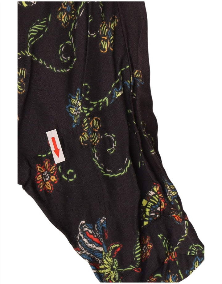 Desigual Tunique Femme UK 12 Medium Noir Floral