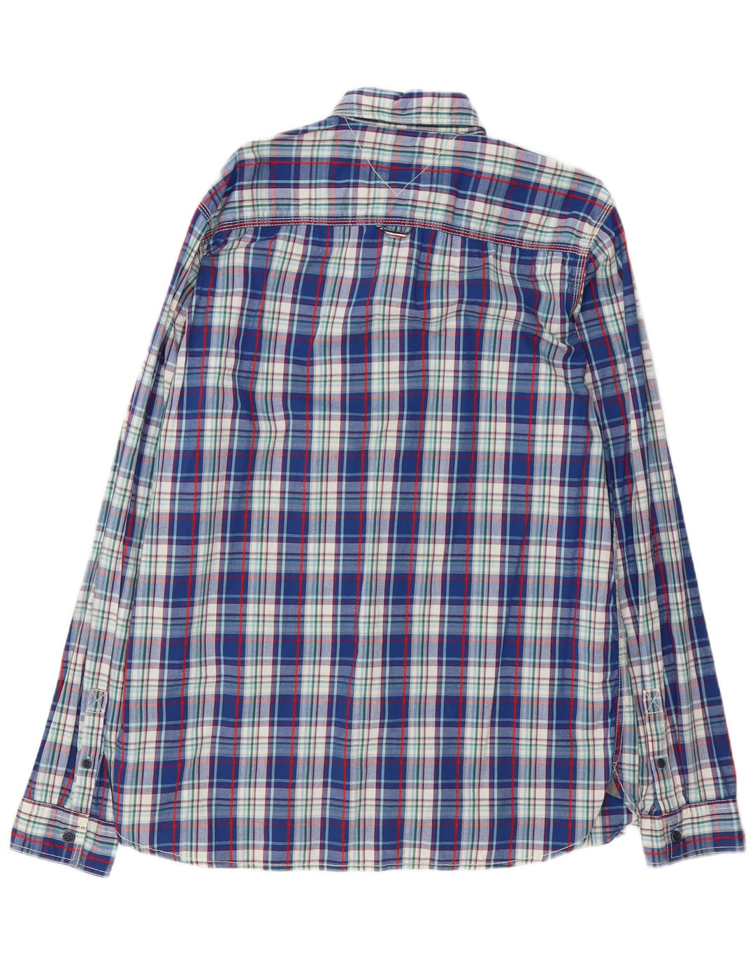 Tommy Hilfiger Chemise Homme 2XL Bleu Carreaux Coton