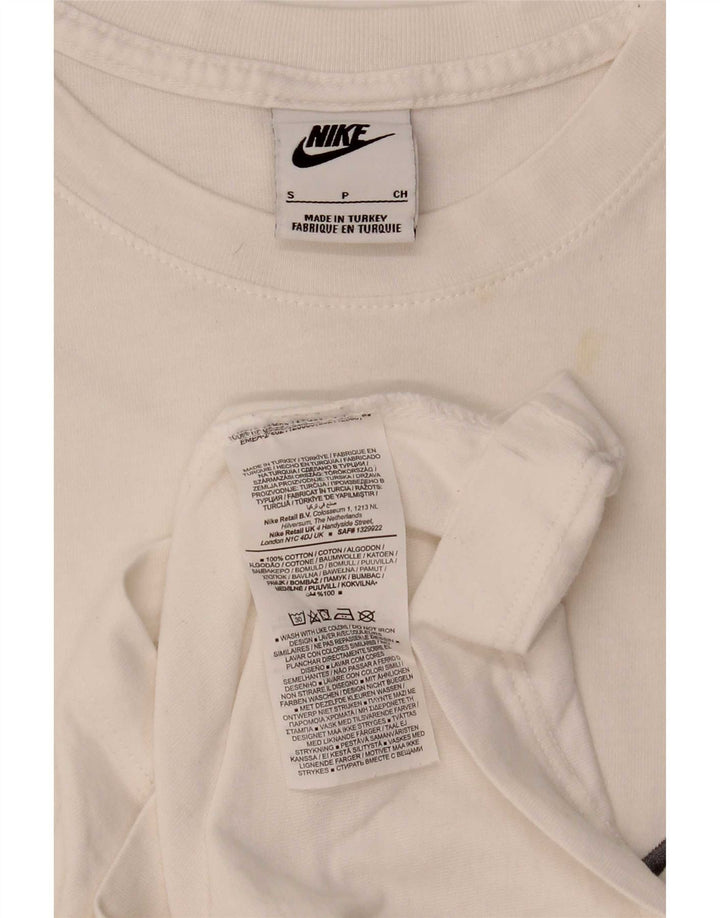 Nike T-shirt graphique pour hommes, petit, en coton blanc