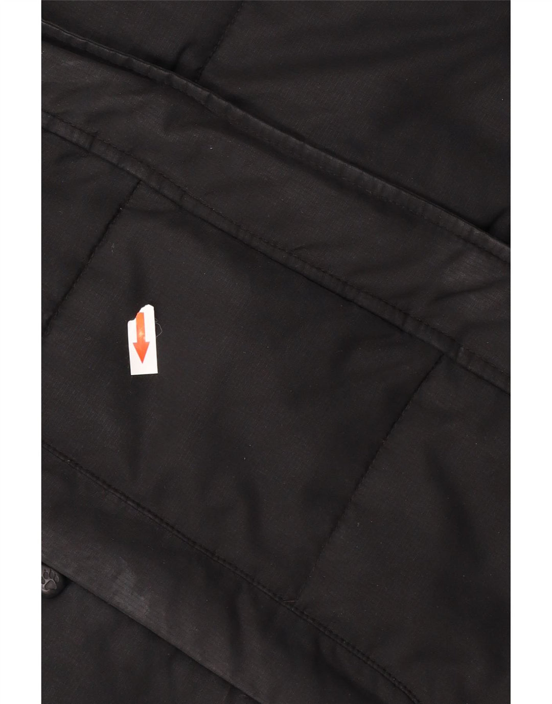 Jack Wolfskin Manteau rembourré à capuche pour femme UK 12/14 Medium Noir Polyester