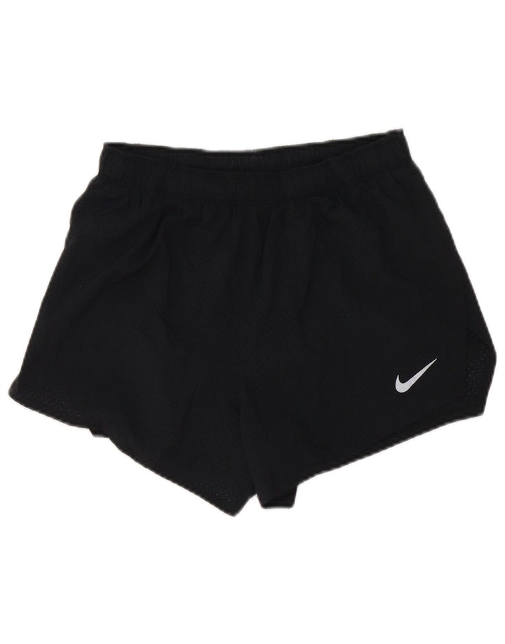 Nike Short de sport Dri Fit pour femme UK 12 Noir moyen Polyester