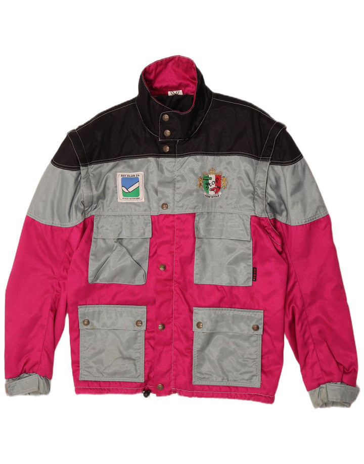 veste utilitaire homme vintage UK 42 XL Pink Colourblock Polyamide