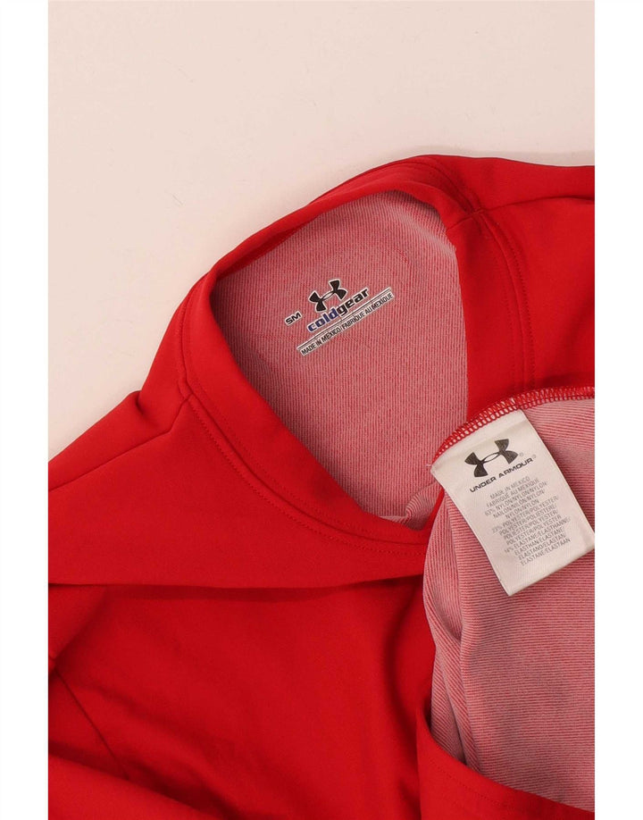 Under Armour Haut Cold Gear Haut à Manches Longues Homme Rouge Nylon
