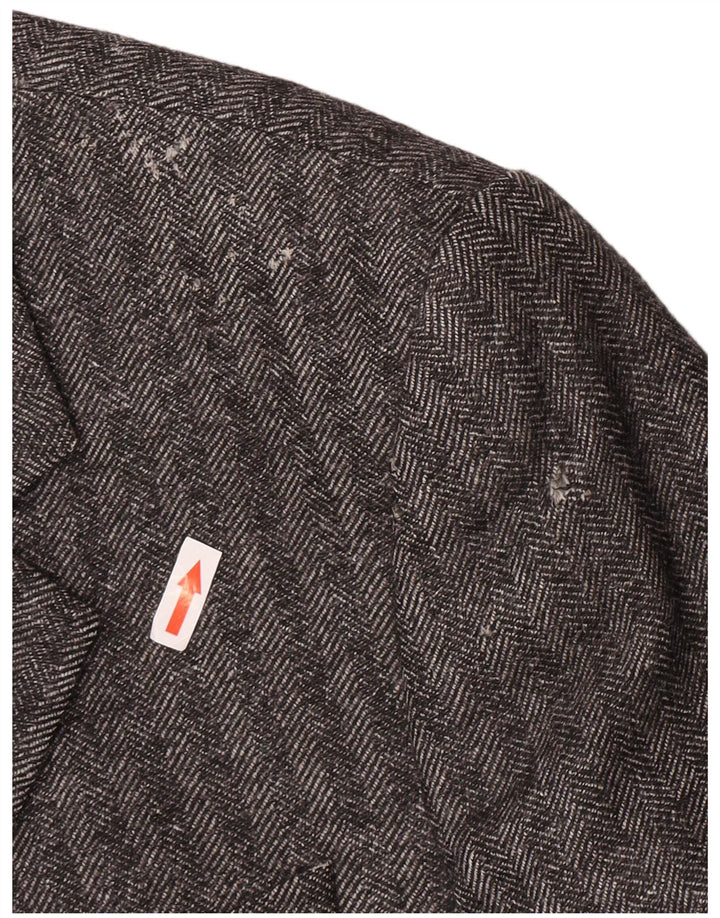 Armani Collezioni Veste Blazer 3 Boutons Homme IT 52 XL Gris Chevrons