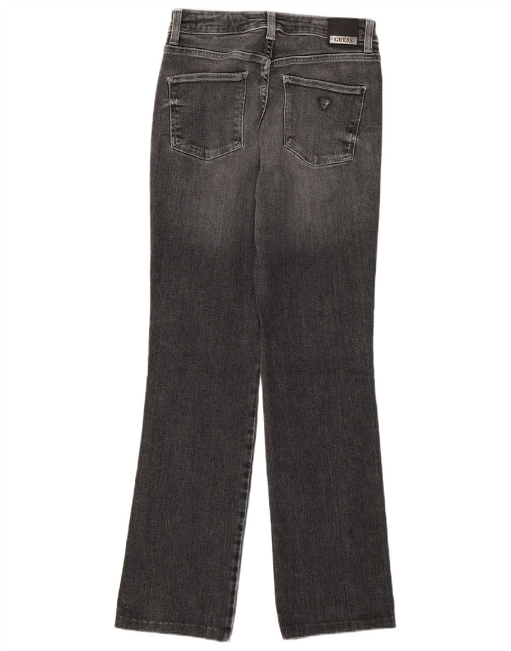 GUESS Jean droit taille moyenne pour femme W27 L30 Gris