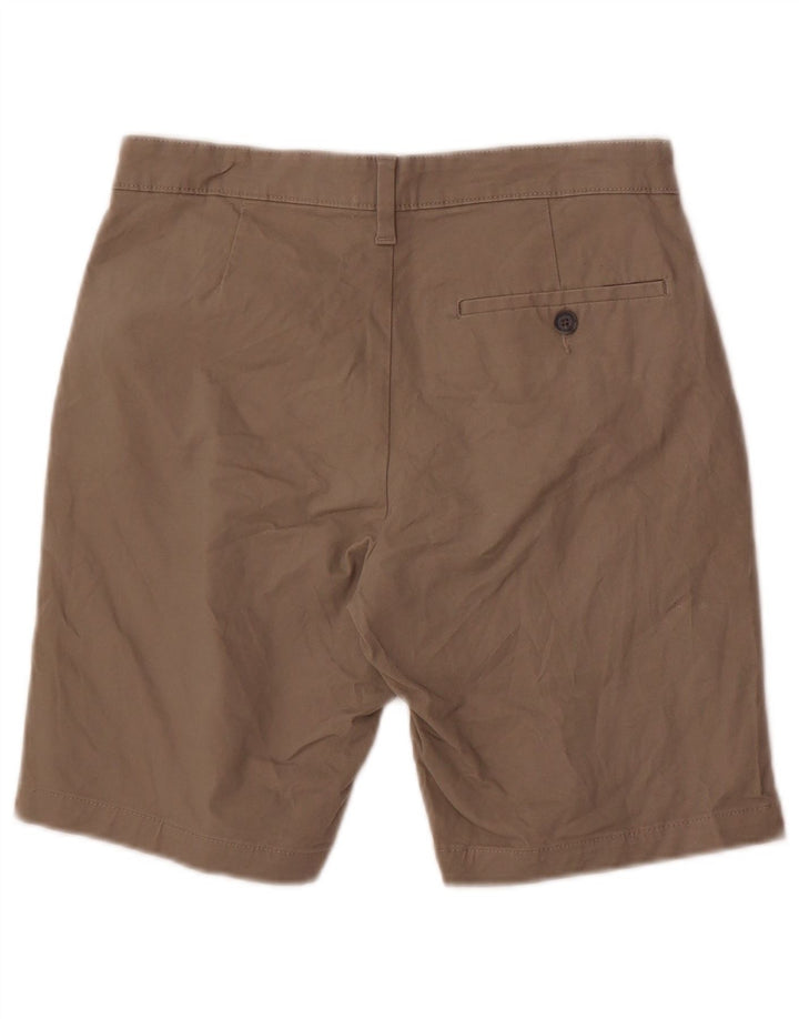 Marks & Spencer Short Chino Homme W30 Gris Moyen Coton