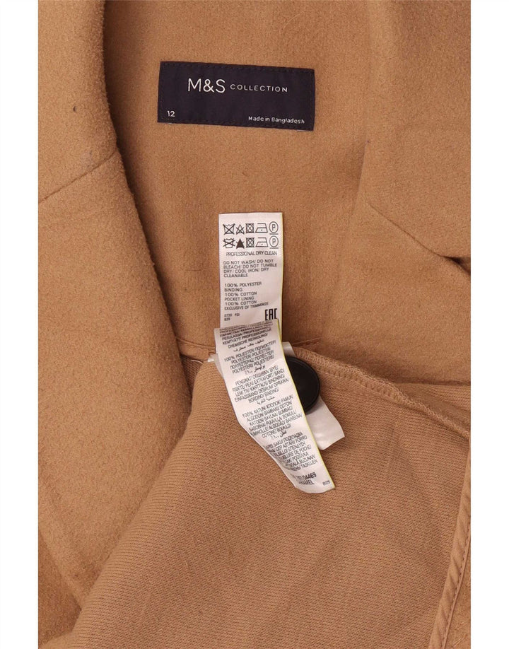 Marks & Spencer Manteau pour femme UK 12 Marron moyen Polyester
