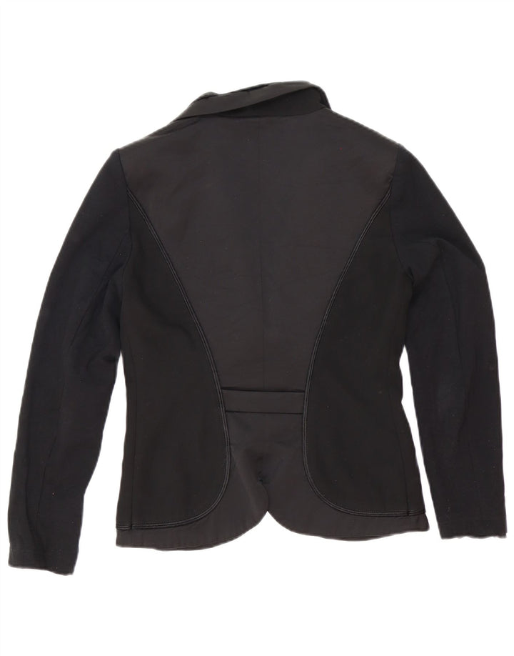 Roccobarocco Veste Blazer 2 Boutons Femme IT 42 Polyester Noir Moyen