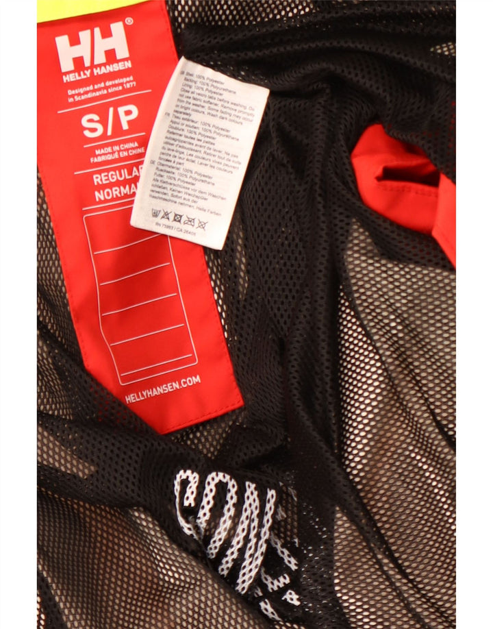 HELLY HANSEN Veste de pluie à capuche graphique pour homme UK 36 Small Rouge Colourblock