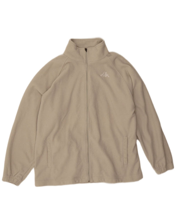 Kappa Veste polaire pour homme UK 40 Large Beige Polyester