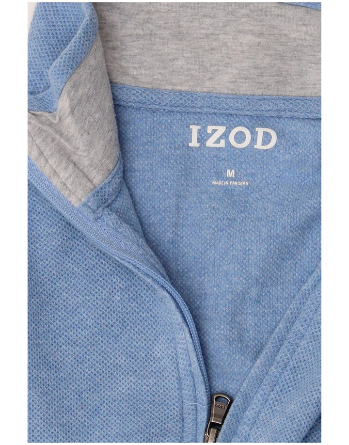 IZOD Sweat-shirt à col zippé pour femme UK 14 Bleu moyen
