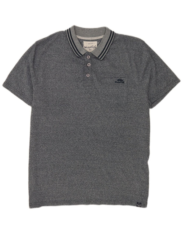 Weird Fish Polo Homme XL Gris Moucheté Polyester
