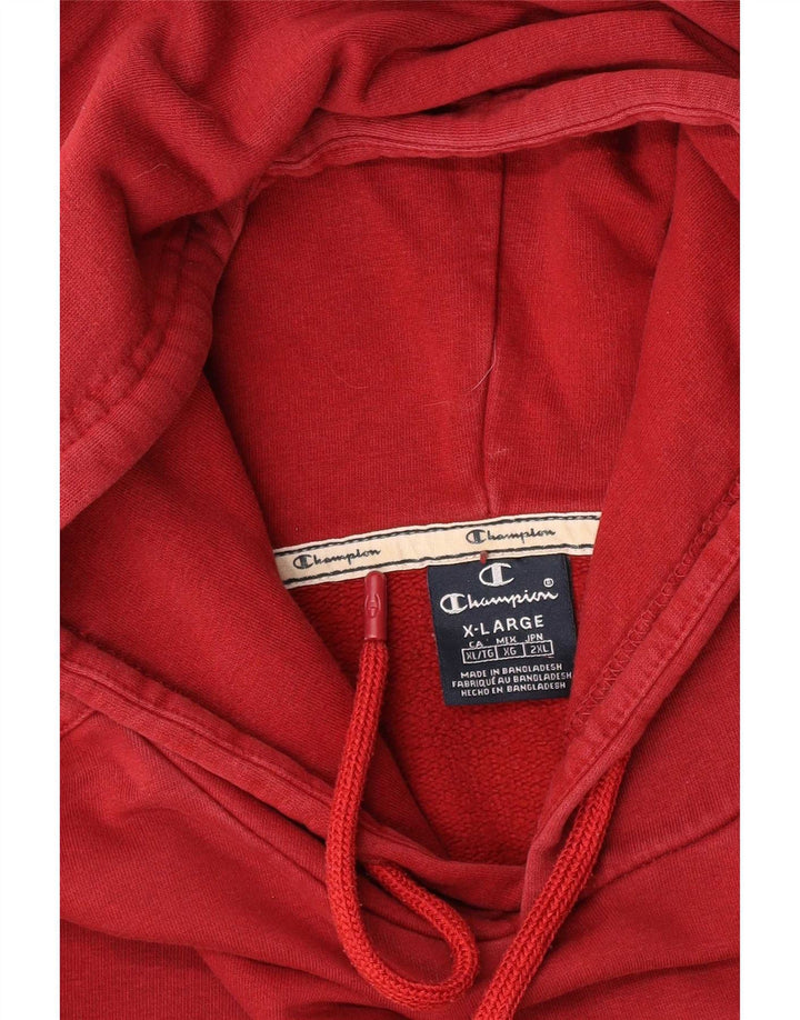 Champion Pull à capuche graphique pour homme XL Rouge