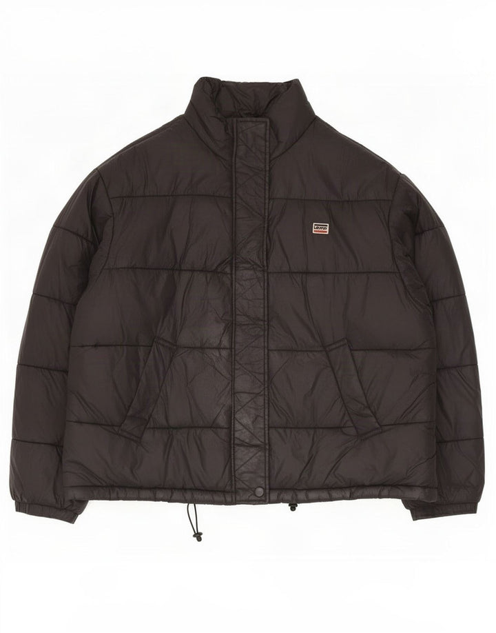Levi's Veste Rembourrée Homme UK 38 Medium Noir Polyamide