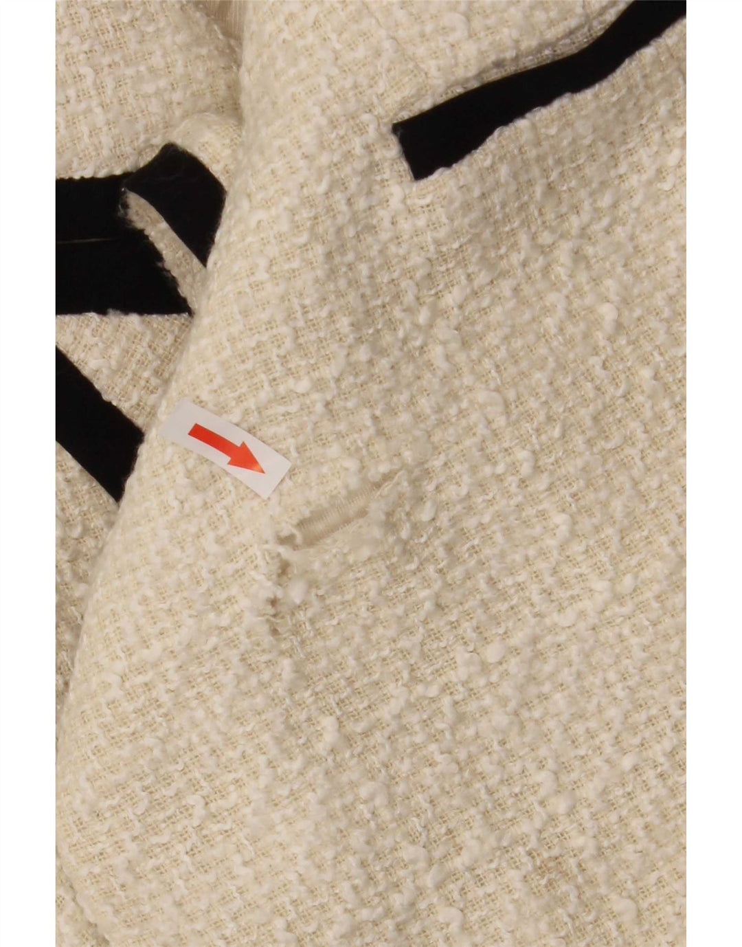 Zara Veste blazer à double boutonnage pour femme UK 6 XS Polyester blanc cassé