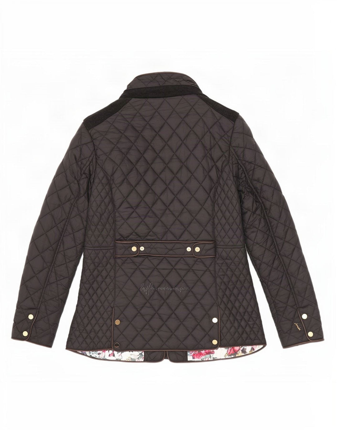 Joules Veste matelassée pour femme UK 12 Medium Noir Polyamide