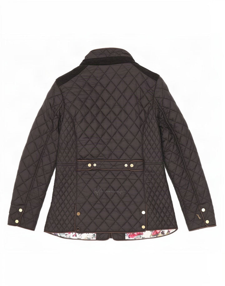 Joules Veste matelassée pour femme UK 12 Medium Noir Polyamide