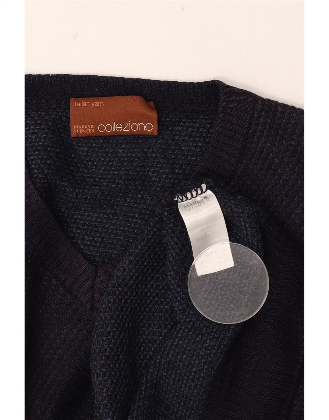 Marks & Spencer Pull col V pour homme Petit Bleu marine