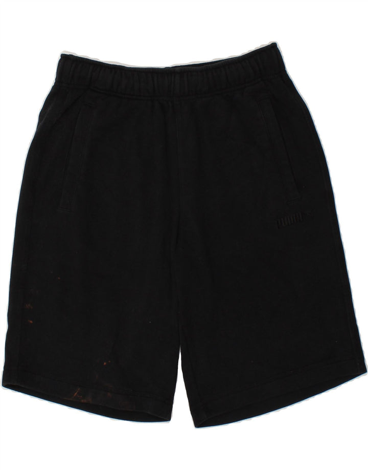 PUMA Mens Sport Shorts Medium  Black Cotton Vintage Puma and Second-Hand Puma from Messina Hembry 
