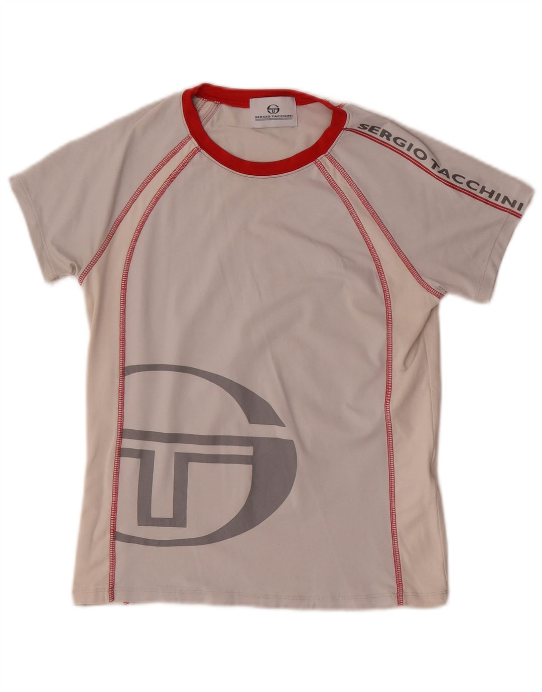 SERGIO TACCHINI T-Shirt Graphique Garçon 11-12 Ans Petit Gris