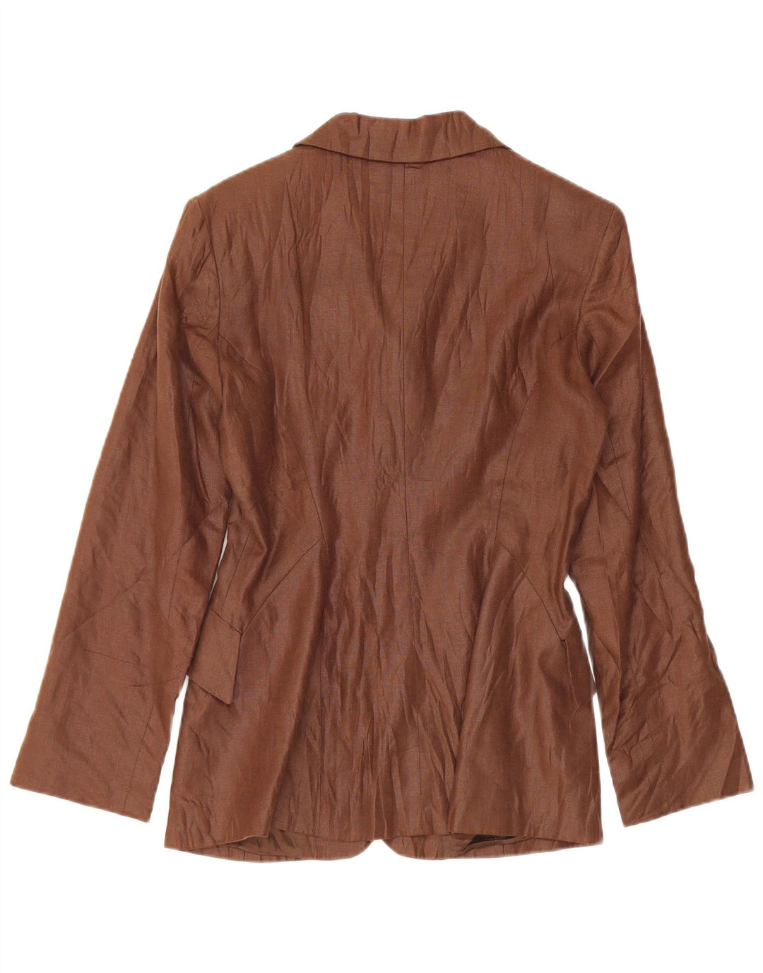 vintage Femme 3 Bouton Blazer Veste UK 10 Petit Brun