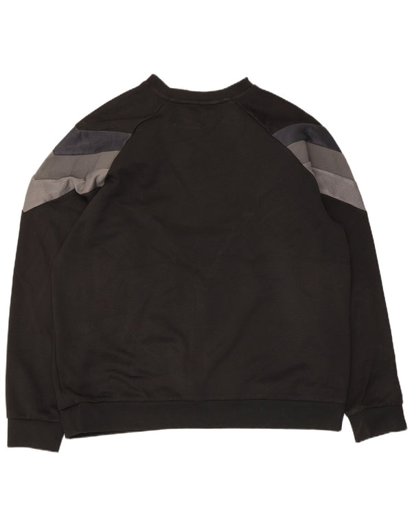 Adidas Sweat-shirt pour homme XL Noir Colorblock Polyester