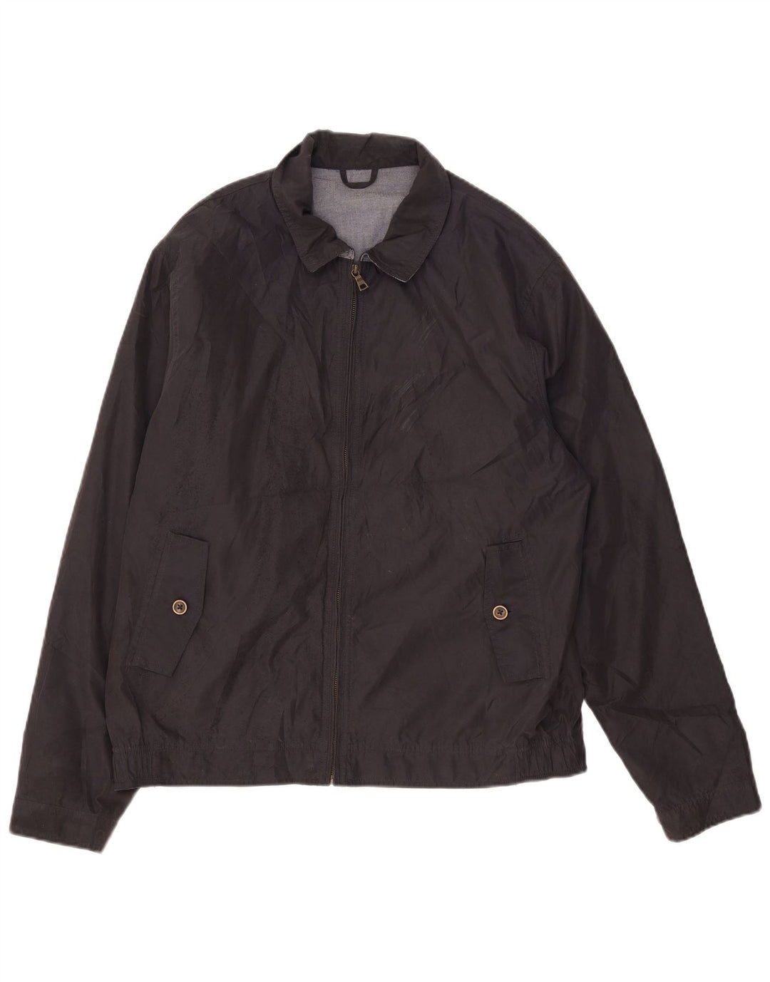 Marks & Spencer Veste Bomber Homme UK 40 Large Bleu Marine Polyester