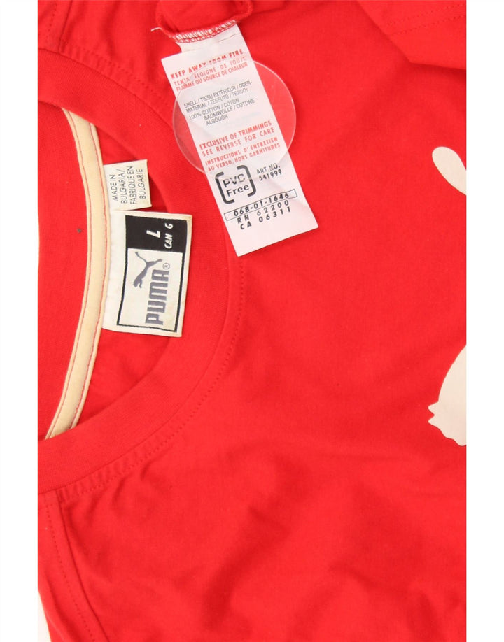 PUMA Débardeur Graphique Homme Grand Rouge Coton