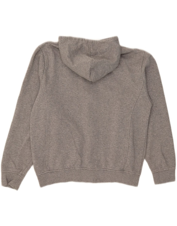 Fila Pull à capuche zippé graphique pour femme UK 16 Large Gris Coton