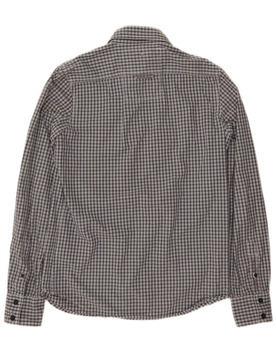 Superdry Chemise Homme Grand Carreau Bleu Coton