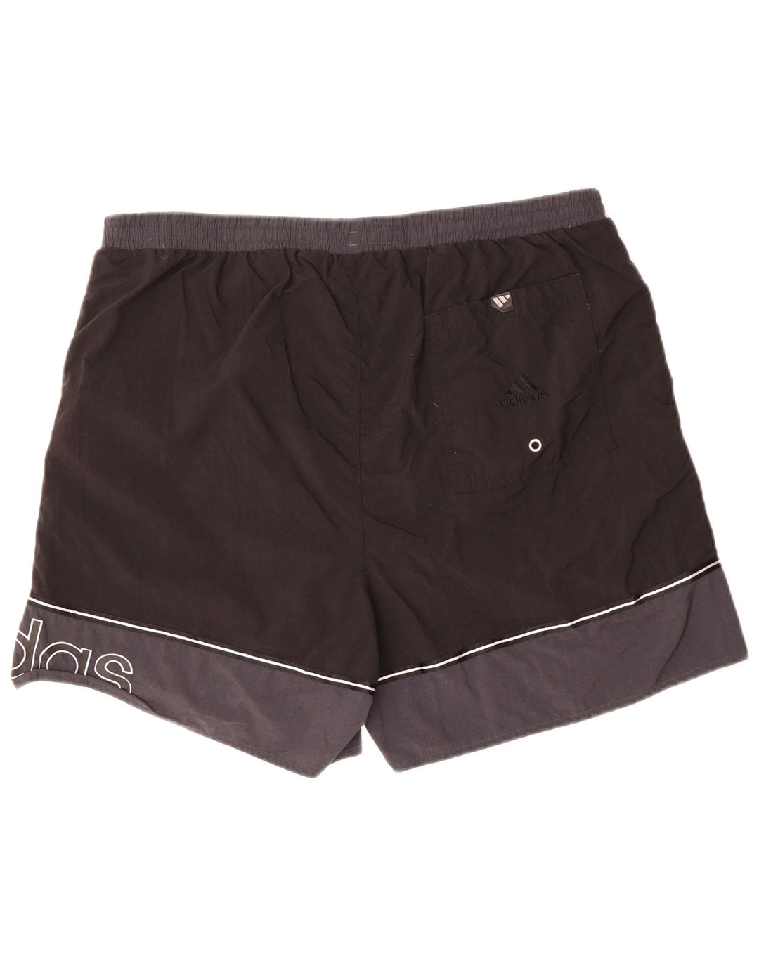 Adidas Maillot de bain graphique pour homme XL Noir Colorblock Polyester