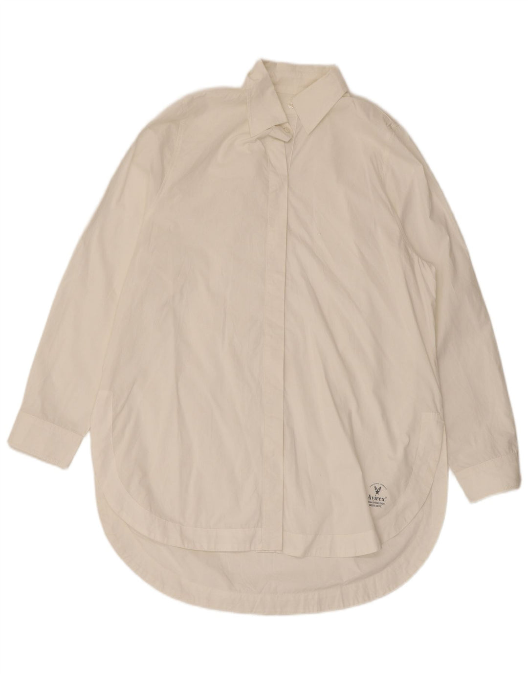 Avirex Chemisier long pour femme UK 14 Medium Off White