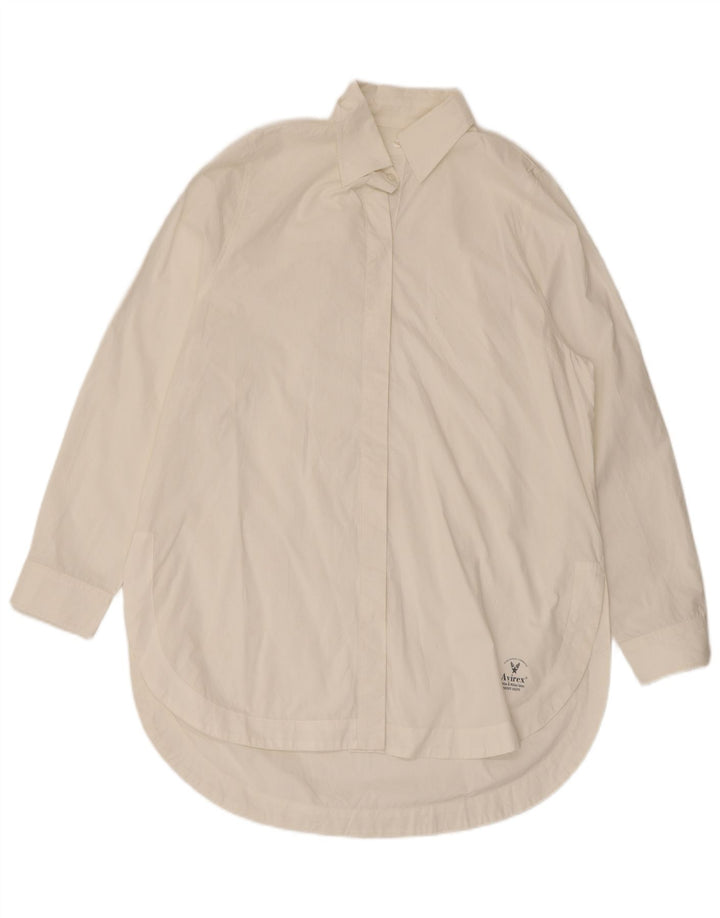 Avirex Chemisier long pour femme UK 14 Medium Off White