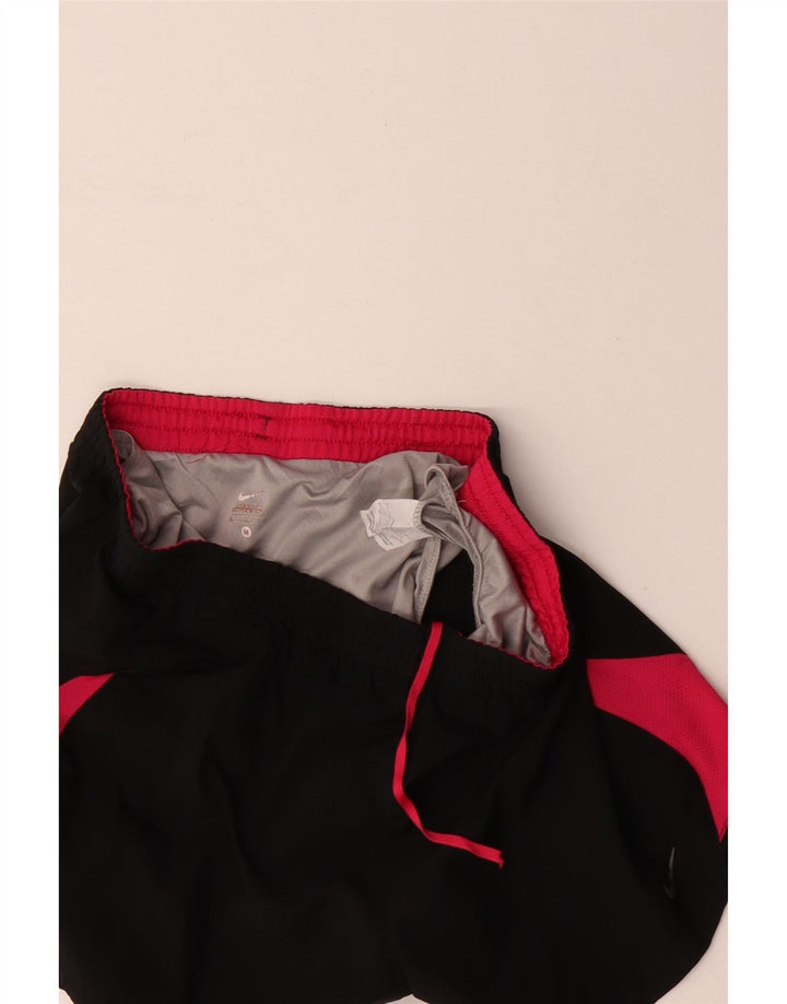 NIKE Short de sport pour femme UK 14 Polyester color block noir moyen