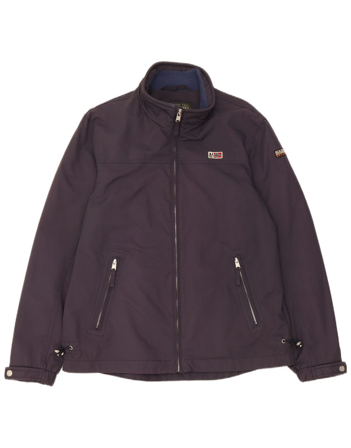 Napapijri Veste de pluie Geographic pour homme UK 40 Large Bleu marine Polyamide