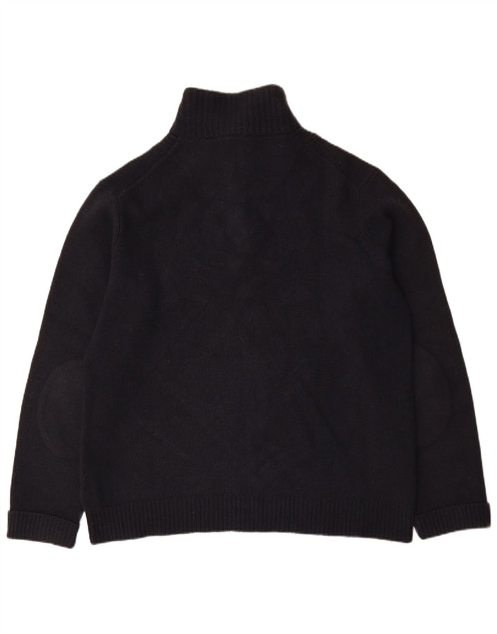 Timberland Pull à col boutonné pour homme 2XL en laine d'agneau bleu marine