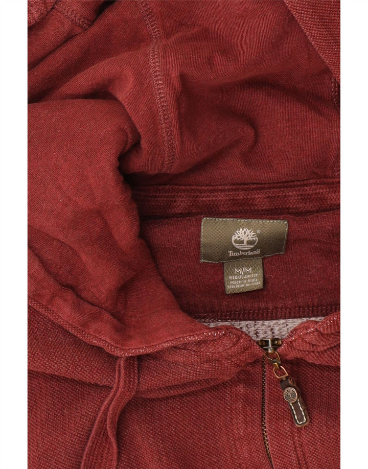 Timberland Sweat à Capuche Regular Fit Zippé Homme Bordeaux Moyen