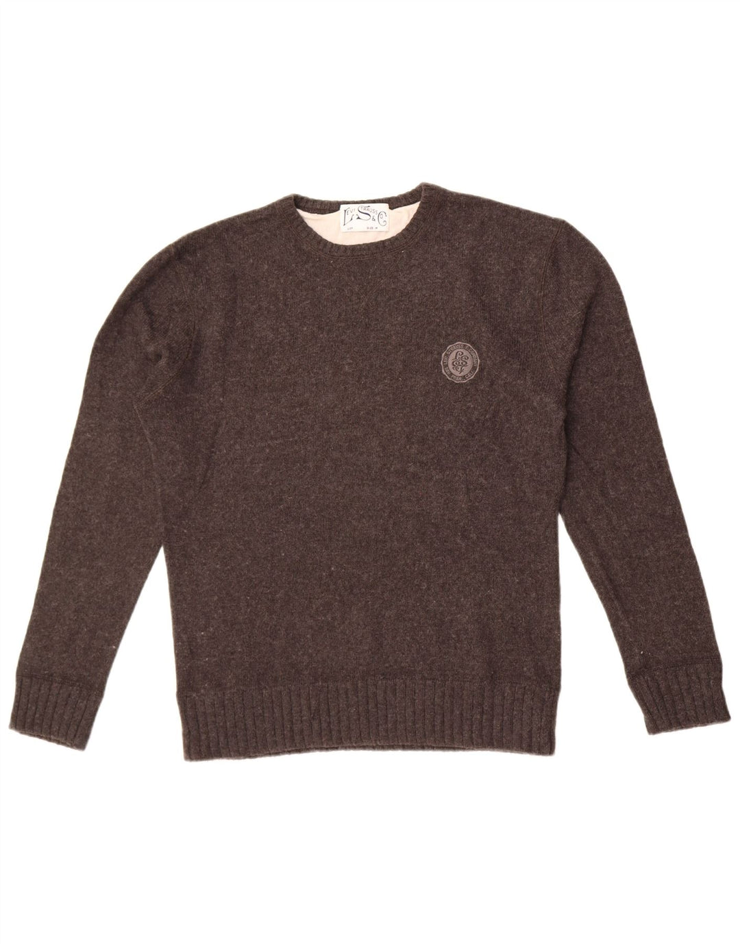 Levi's Pull Ras du Cou Femme UK 14 Gris Moyen Coton