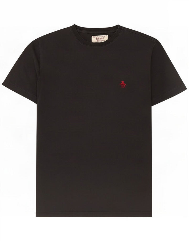 Penguin T-shirt pour homme en coton noir moyen
