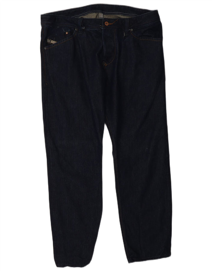 DIESEL Jean droit homme W34 L28 bleu marine coton