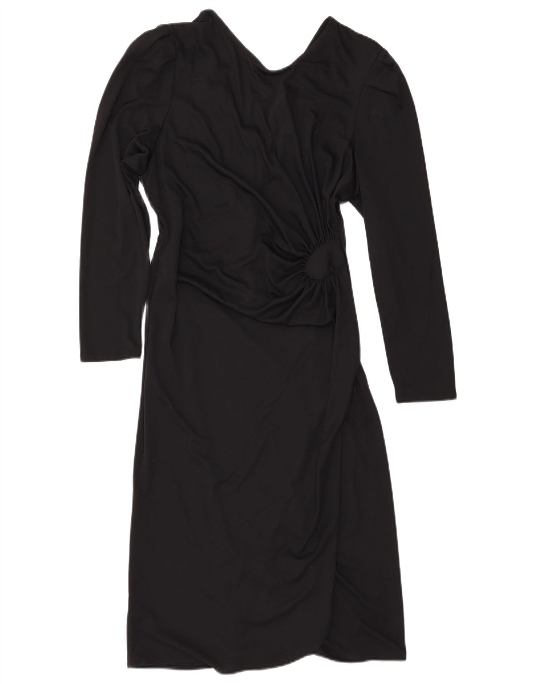 Robe fourreau femme vintage IT 42 Polyester noir moyen