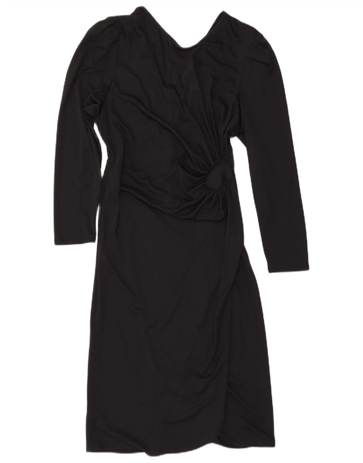 Robe fourreau femme vintage IT 42 Polyester noir moyen