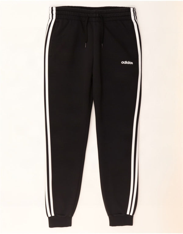 Pantalon de survêtement Adidas pour femme Joggers UK 8/10 petit coton noir