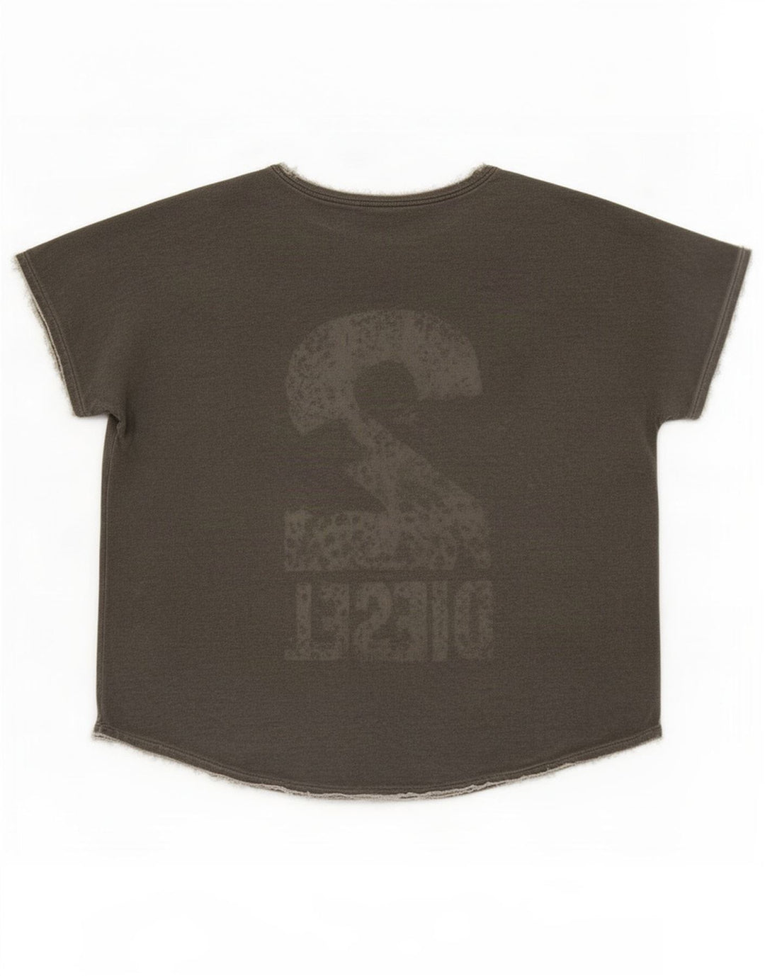 Diesel T-shirt graphique surdimensionné pour femme UK 10 Small Rayonne Grise