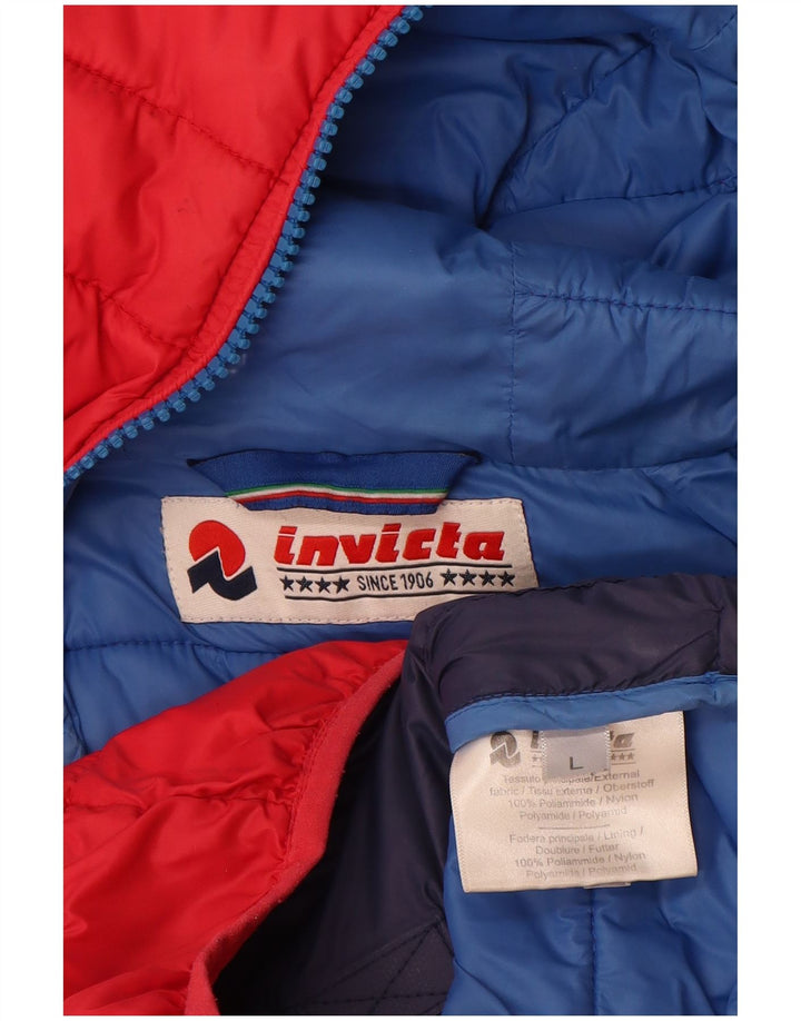 Invicta Veste matelassée à capuche pour femme UK 16 Large Rouge Polyamide