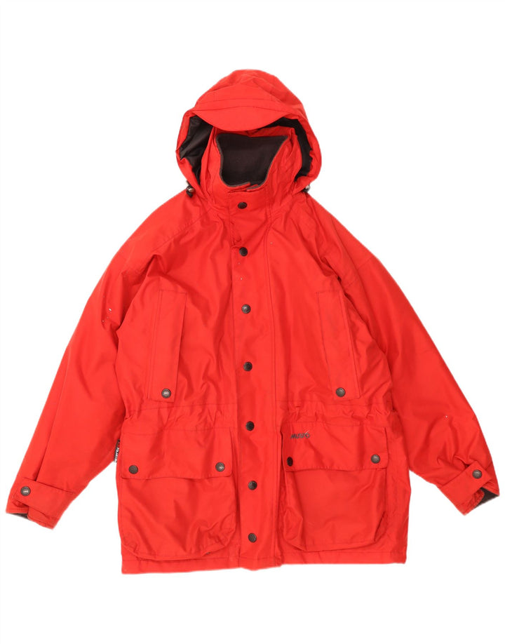 Musto Veste coupe-vent à capuche pour homme UK 36 Petit Rouge Polyester