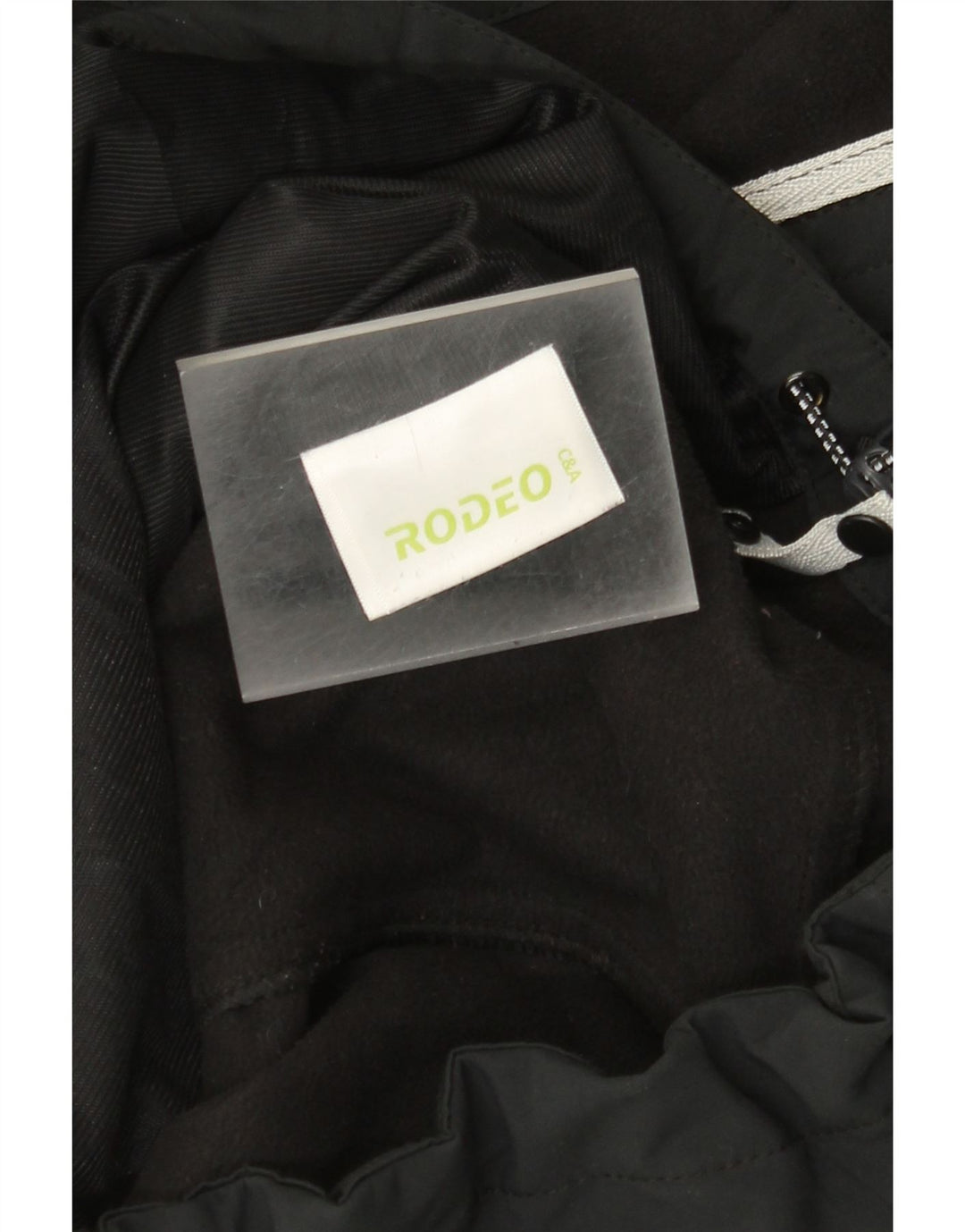Rodeo Veste coupe-vent à capuche pour homme UK 42 XL Noir Polyester